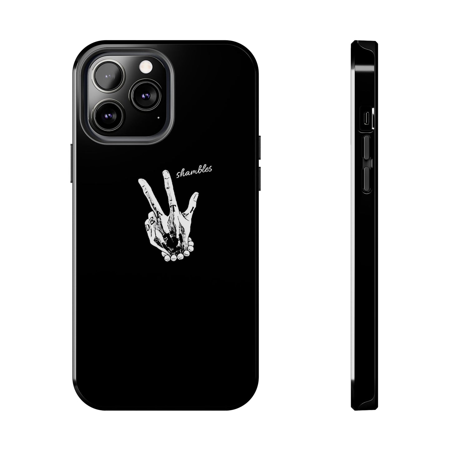 BLACK - Tough Phone Case