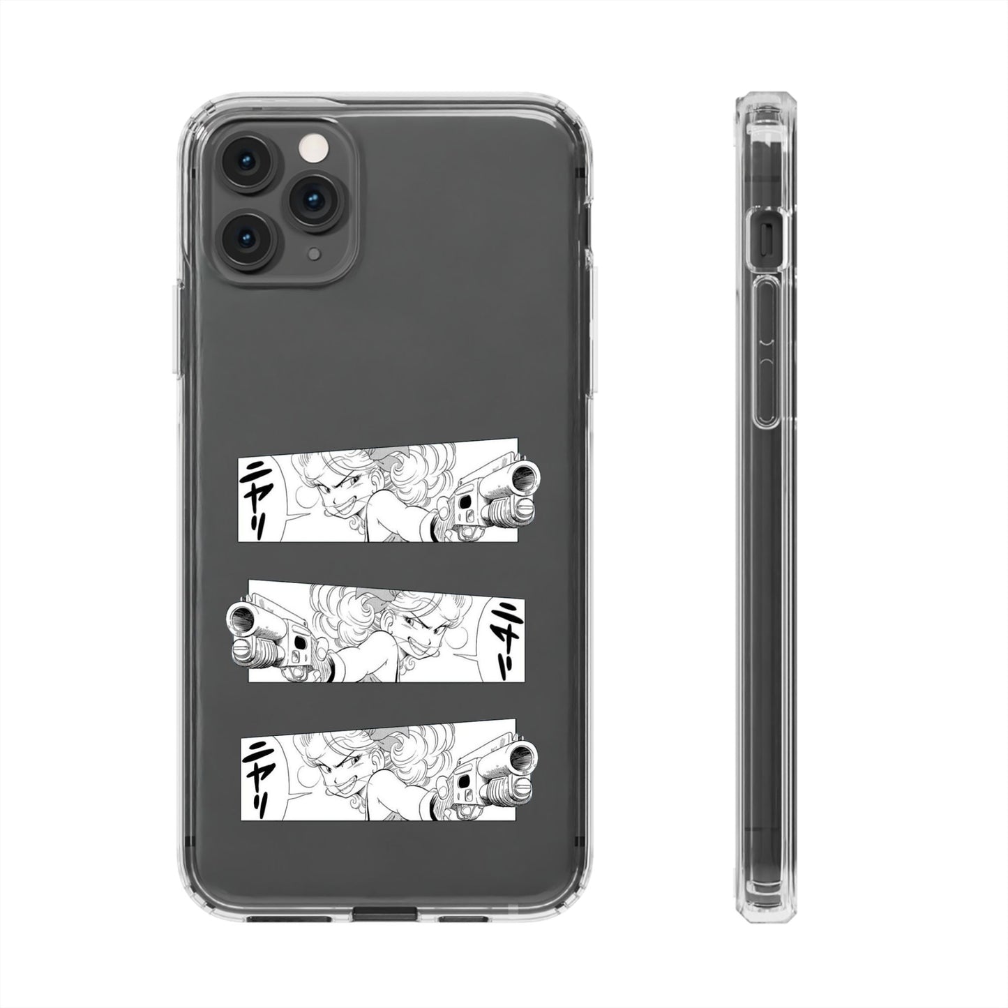 「ニヤリ」- Clear Phone Case