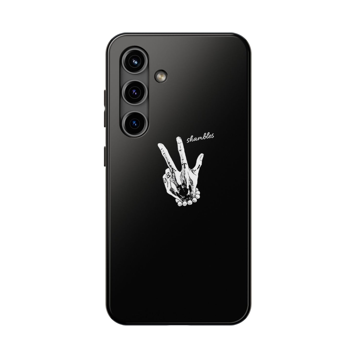 BLACK - Tough Phone Case