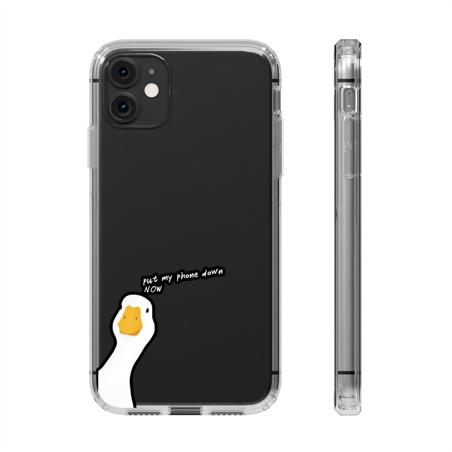 ANGRY DUCK - Clear Phone Case