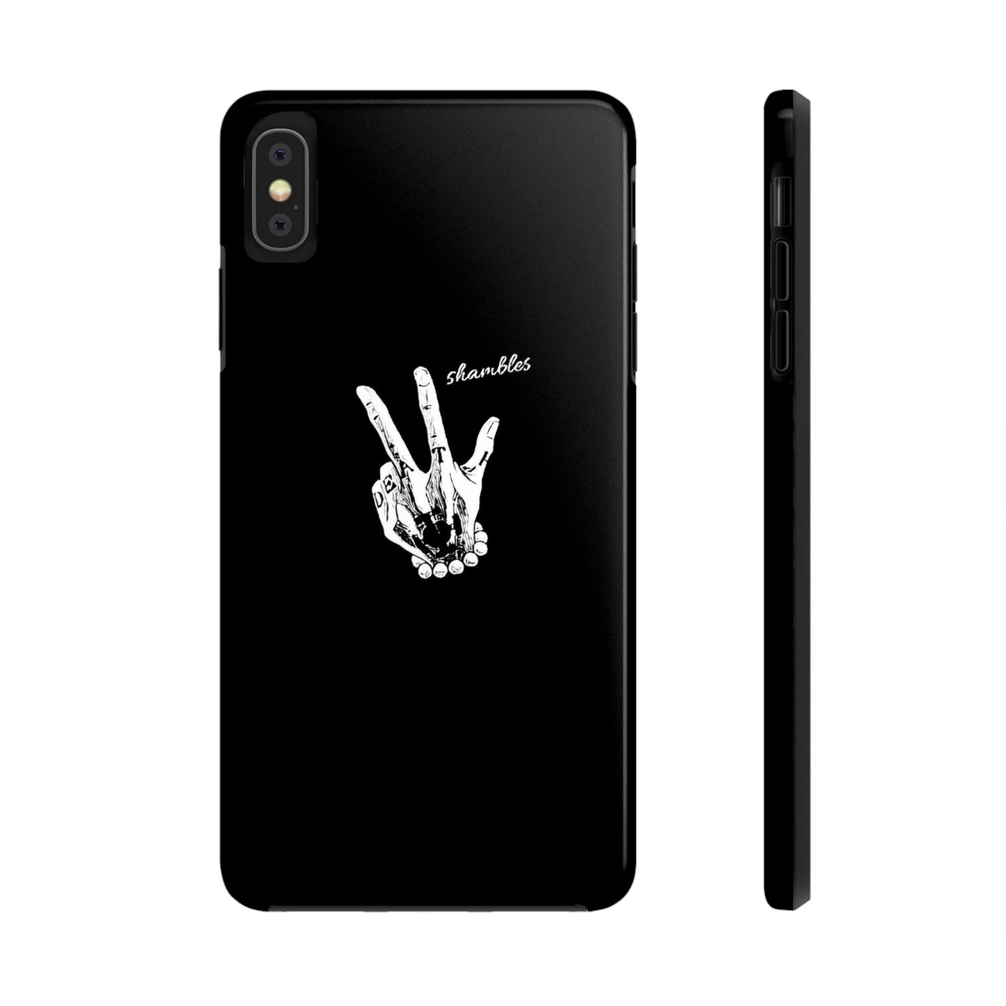 BLACK - Tough Phone Case