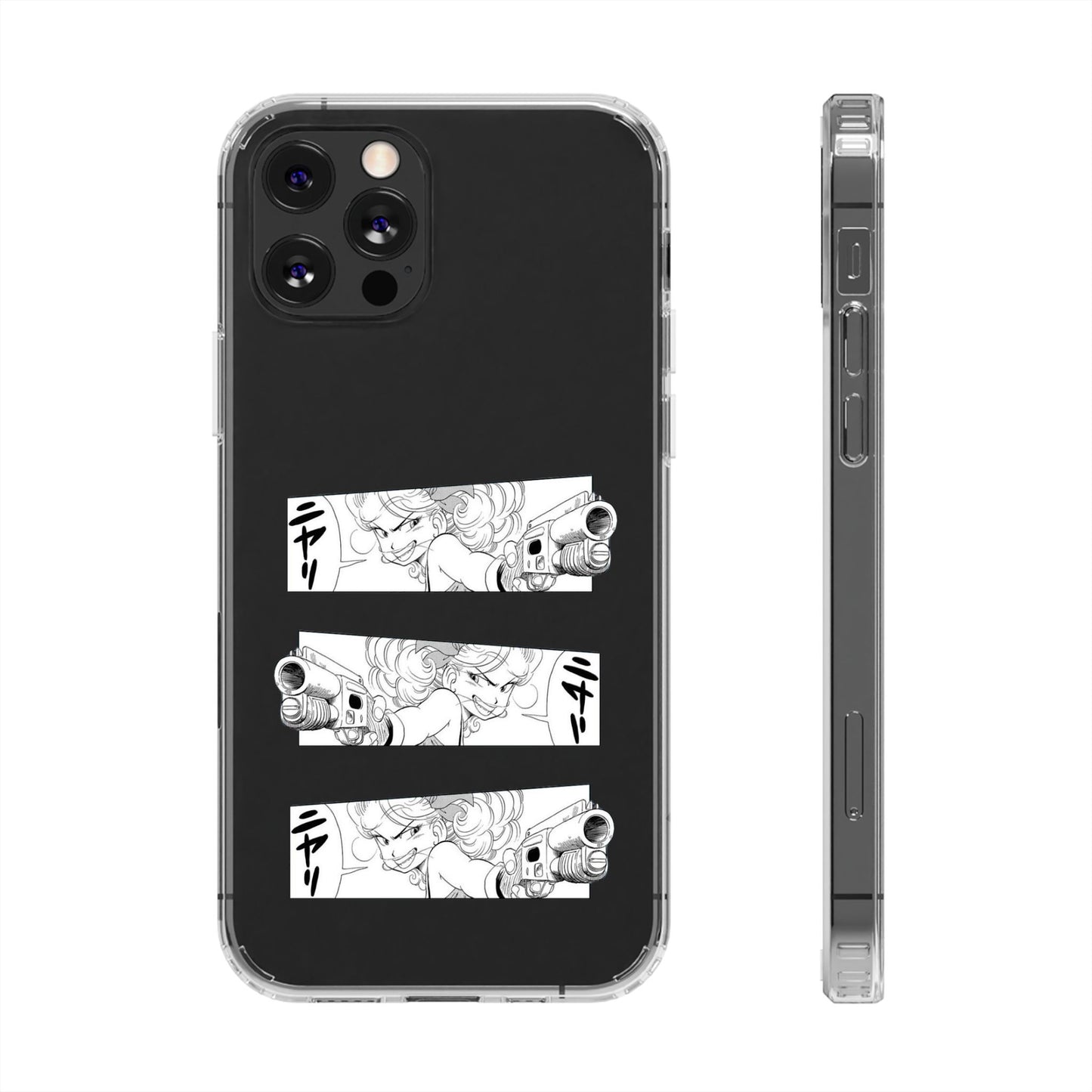 「ニヤリ」- Clear Phone Case