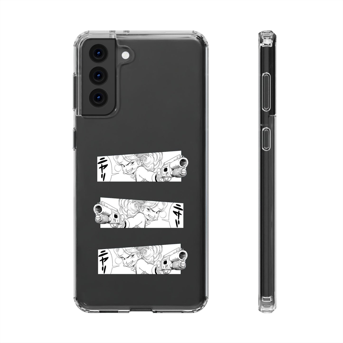 「ニヤリ」- Clear Phone Case
