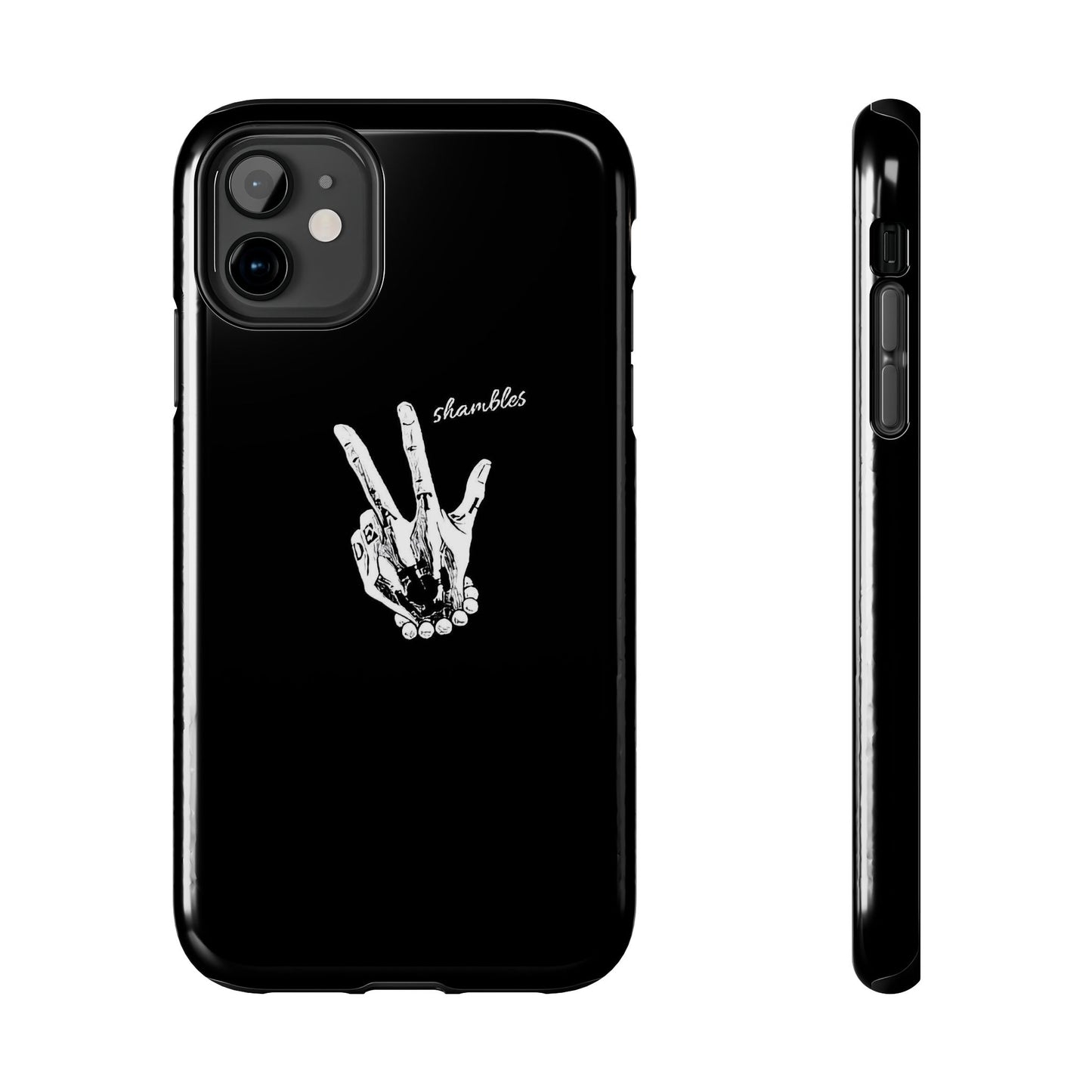 BLACK - Tough Phone Case