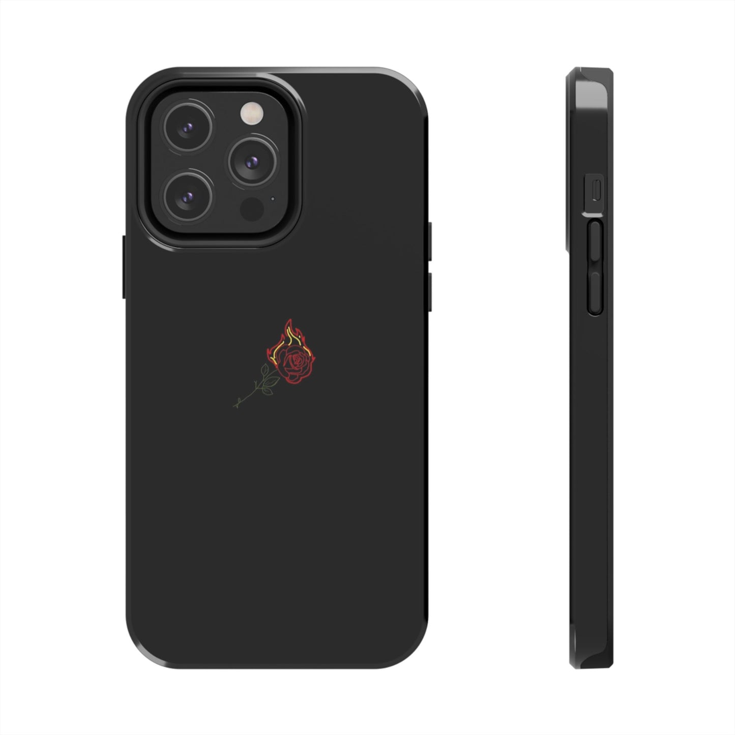 BLACK - Tough Phone Case