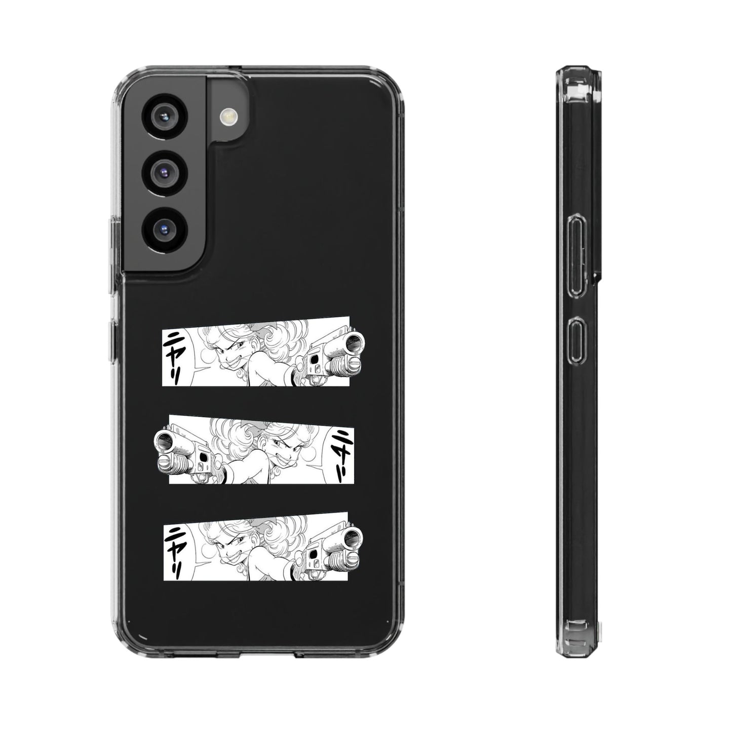 「ニヤリ」- Clear Phone Case