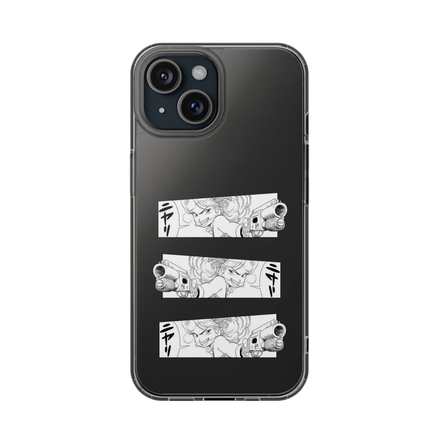 「ニヤリ」- Clear Phone Case