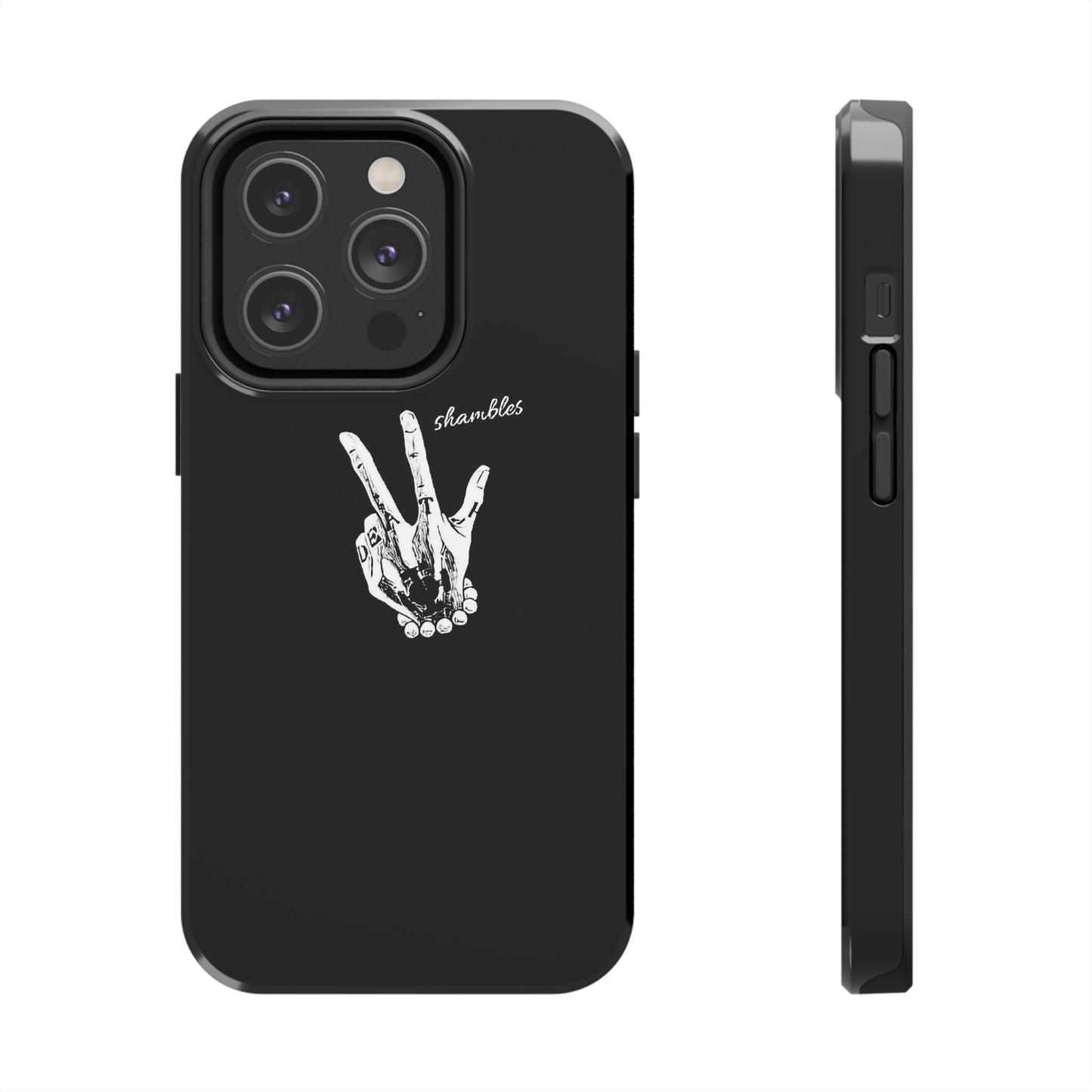 BLACK - Tough Phone Case