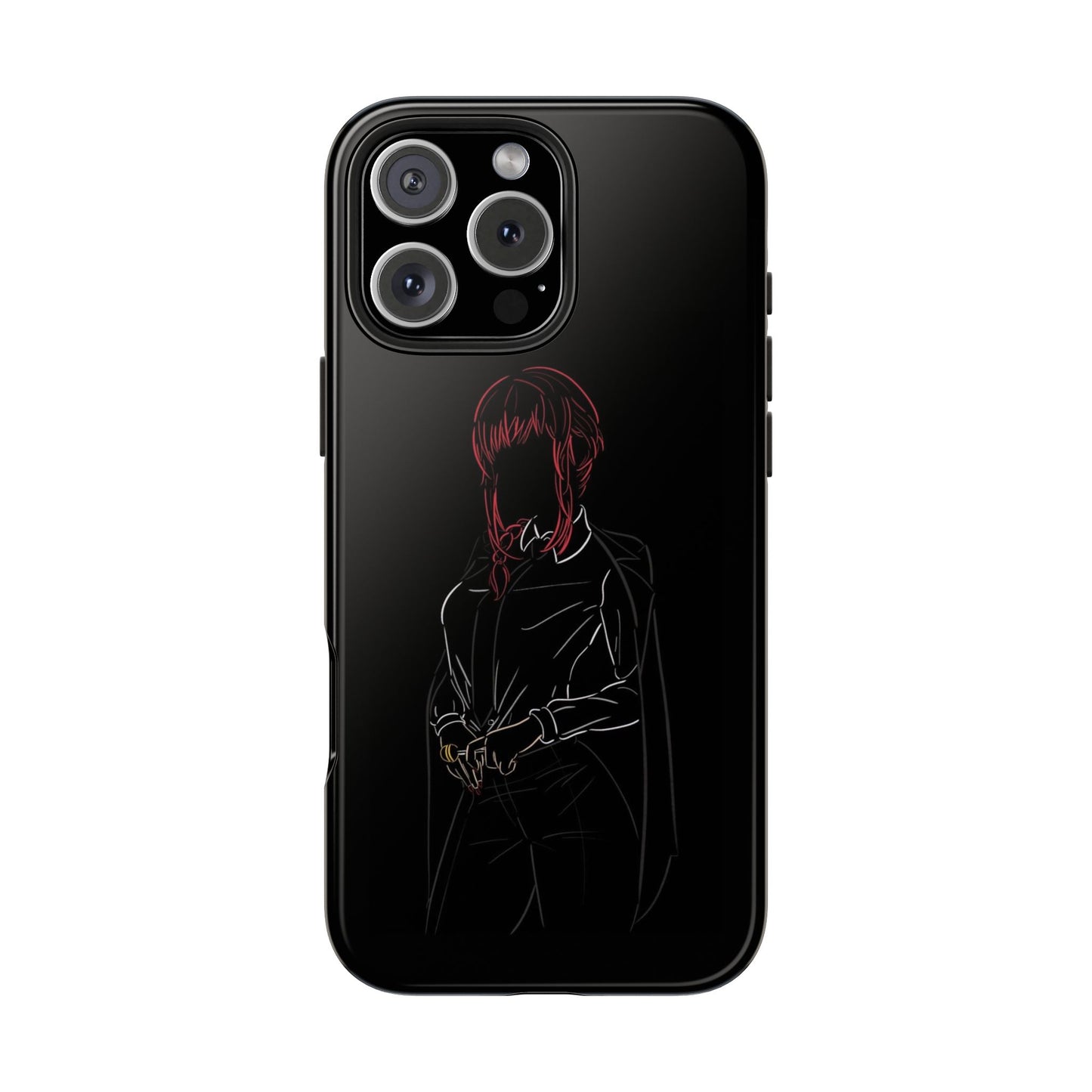 BLACK - Tough Phone Case
