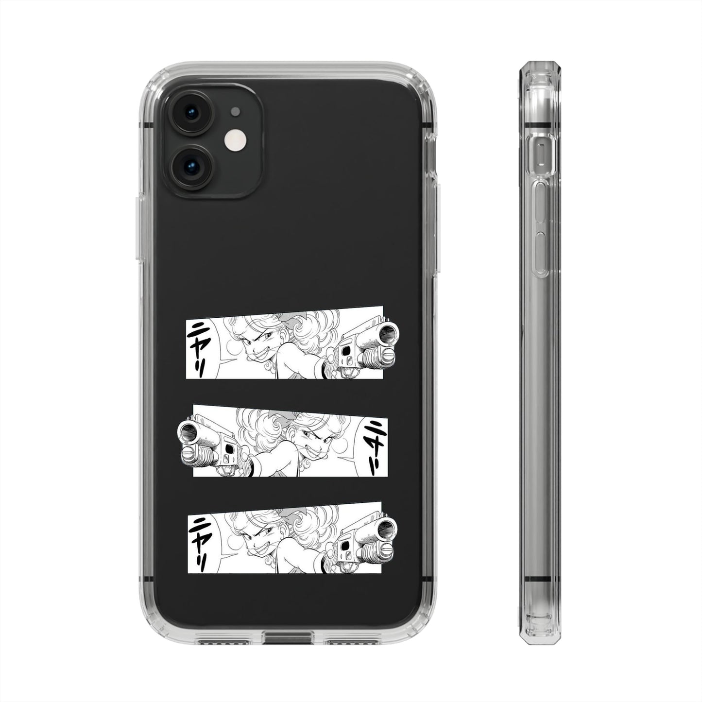 「ニヤリ」- Clear Phone Case