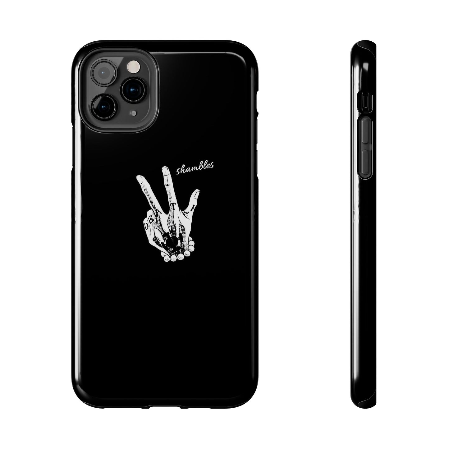BLACK - Tough Phone Case