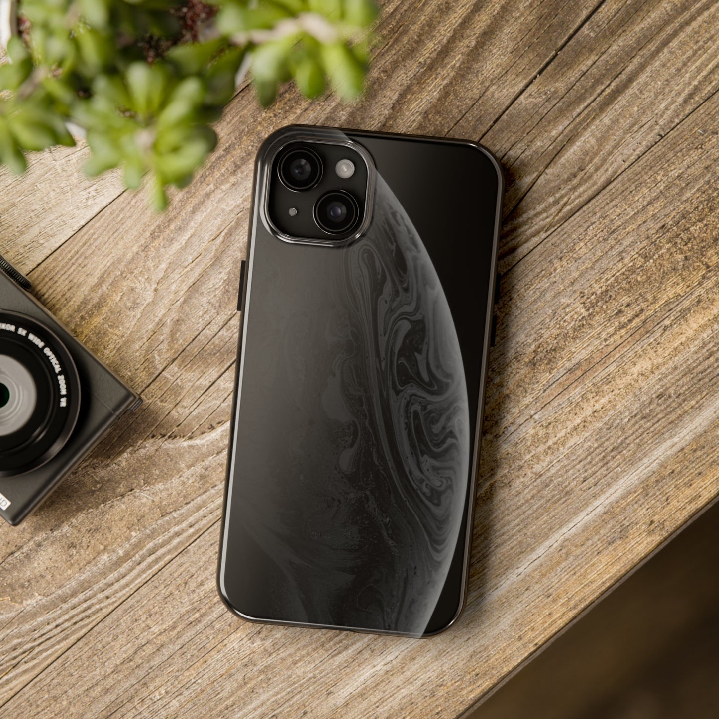 BLACK Tough Phone Case