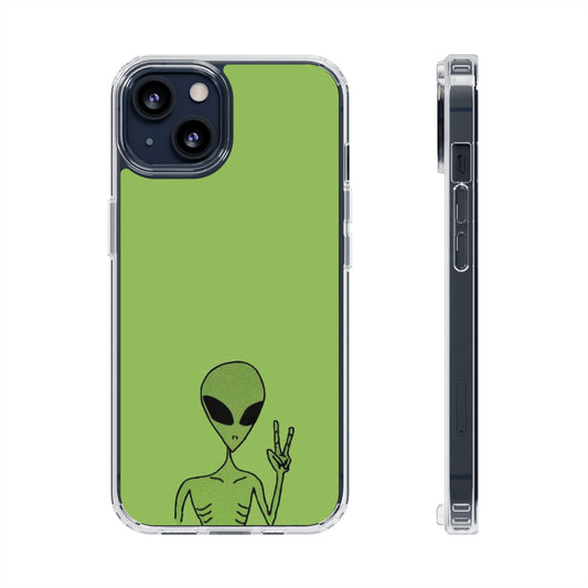 GREEN-ALIEN Clear Case