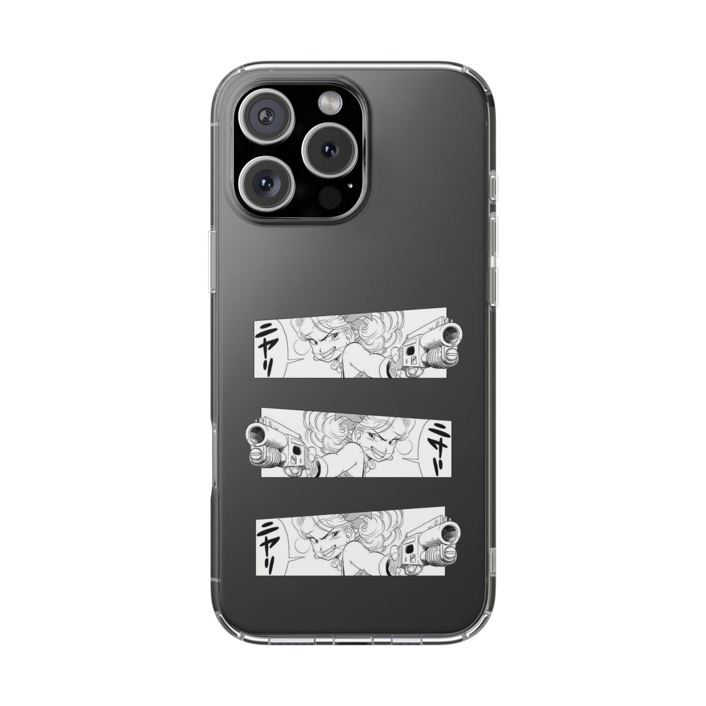 「ニヤリ」- Clear Phone Case