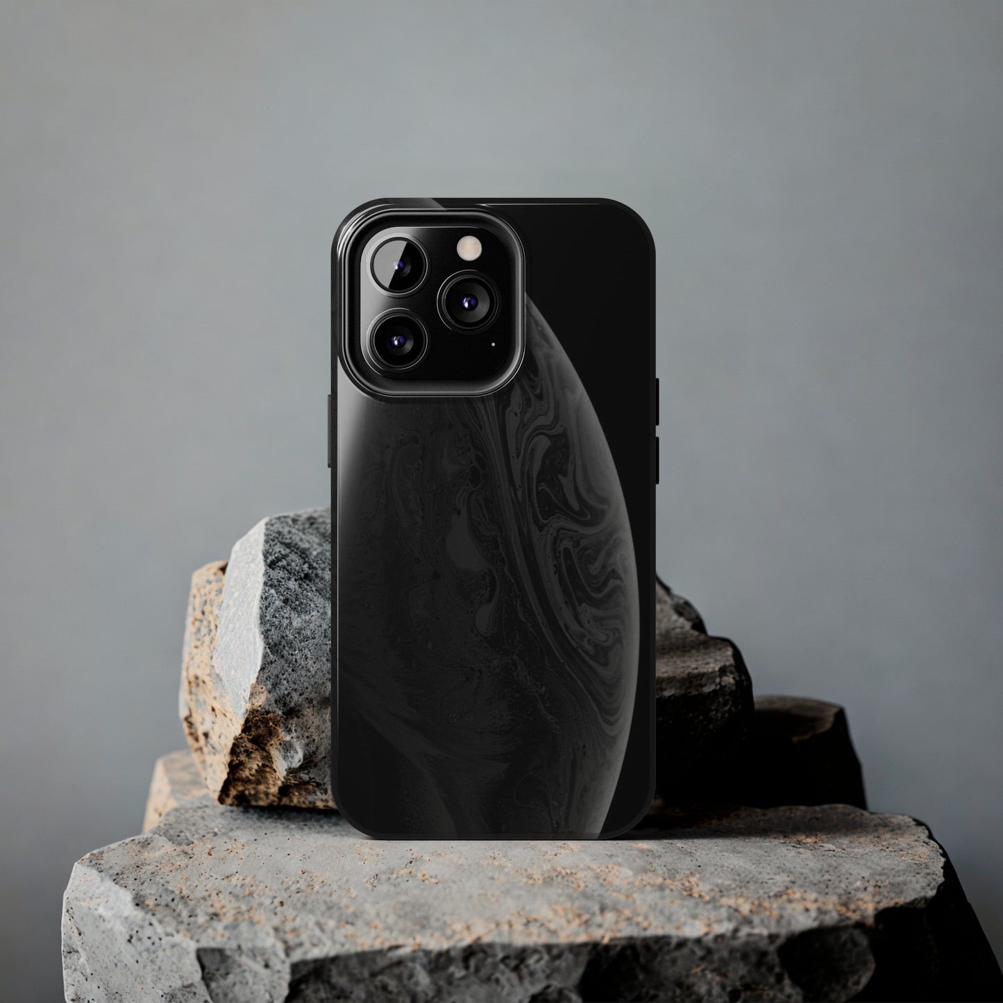 BLACK Tough Phone Case