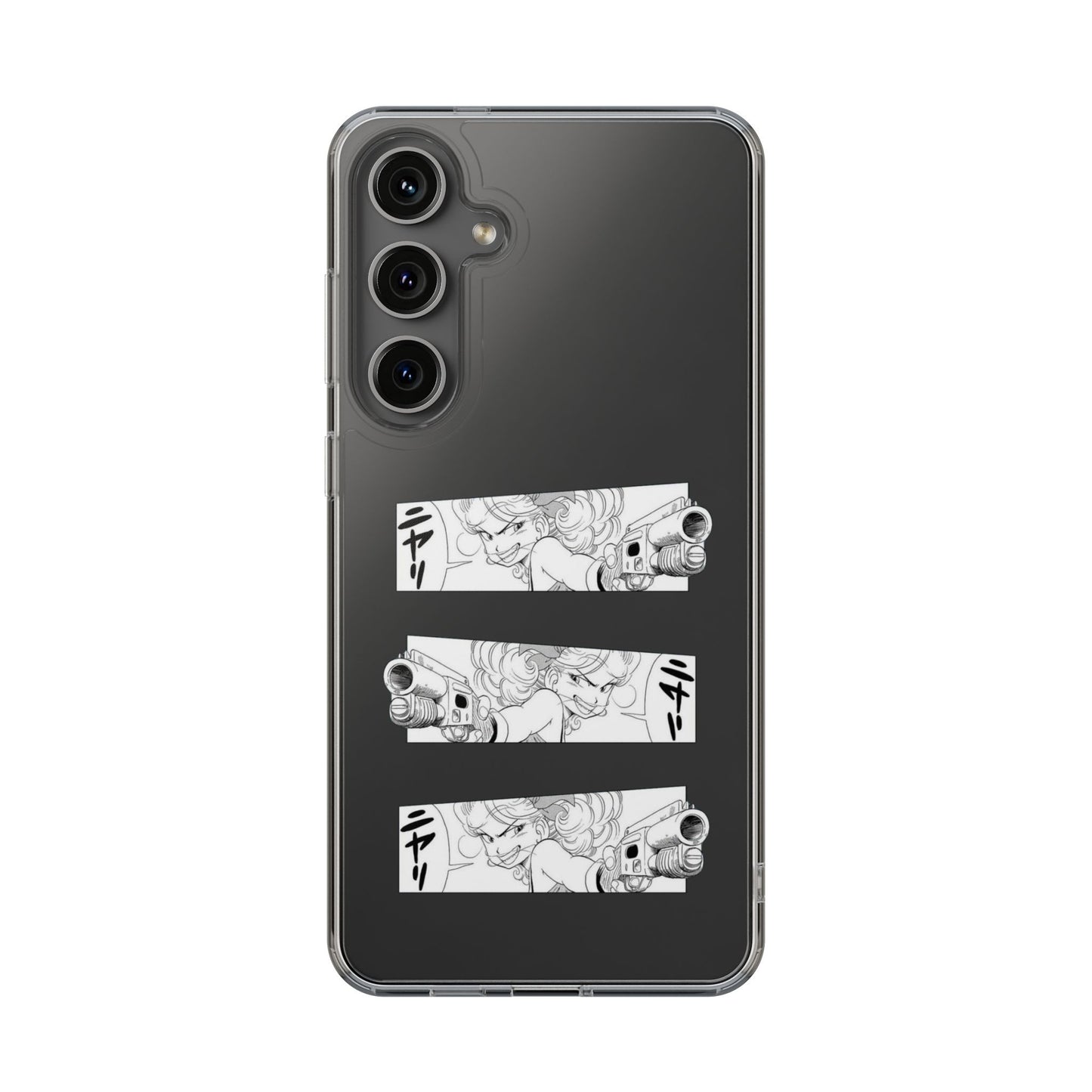 「ニヤリ」- Clear Phone Case