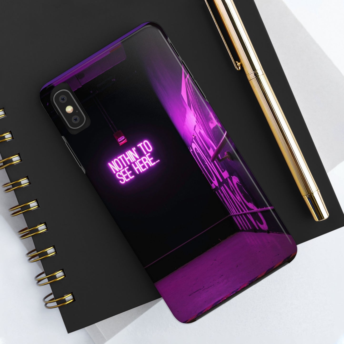 NOTHIN-TO-SEE-HERE Tough Phone Case