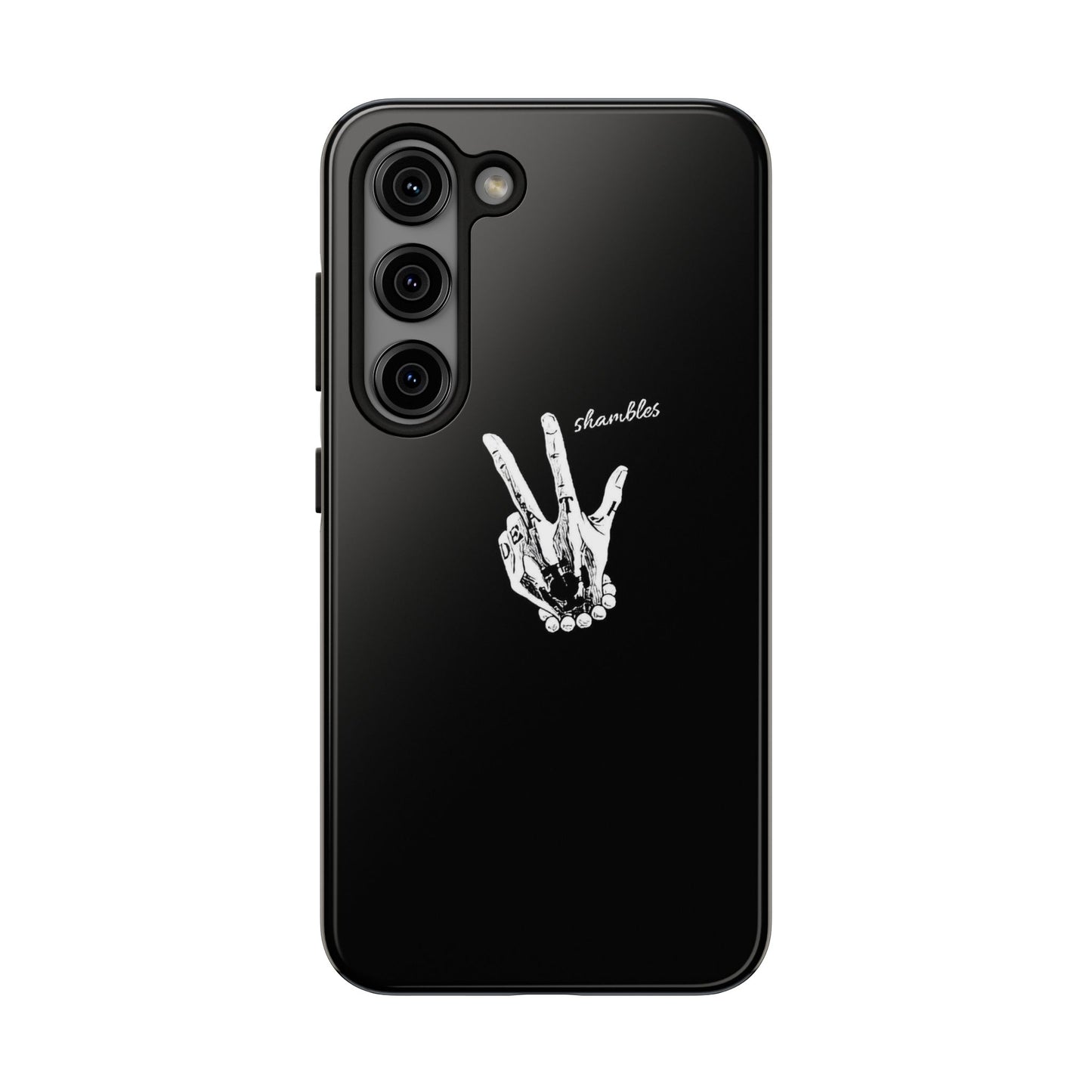BLACK - Tough Phone Case