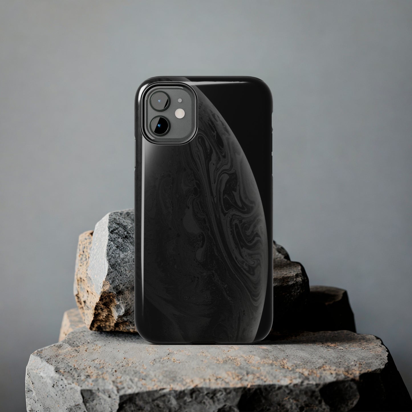 BLACK Tough Phone Case