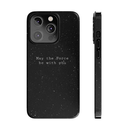 MAY-THE-FORCE-BE-WİTH-YOU Slim Phone Case